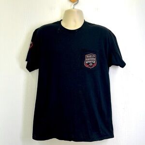 Harley Davidson - 2018 The Legend Of Jamestown NY Lives On Short Sleeve T Size L